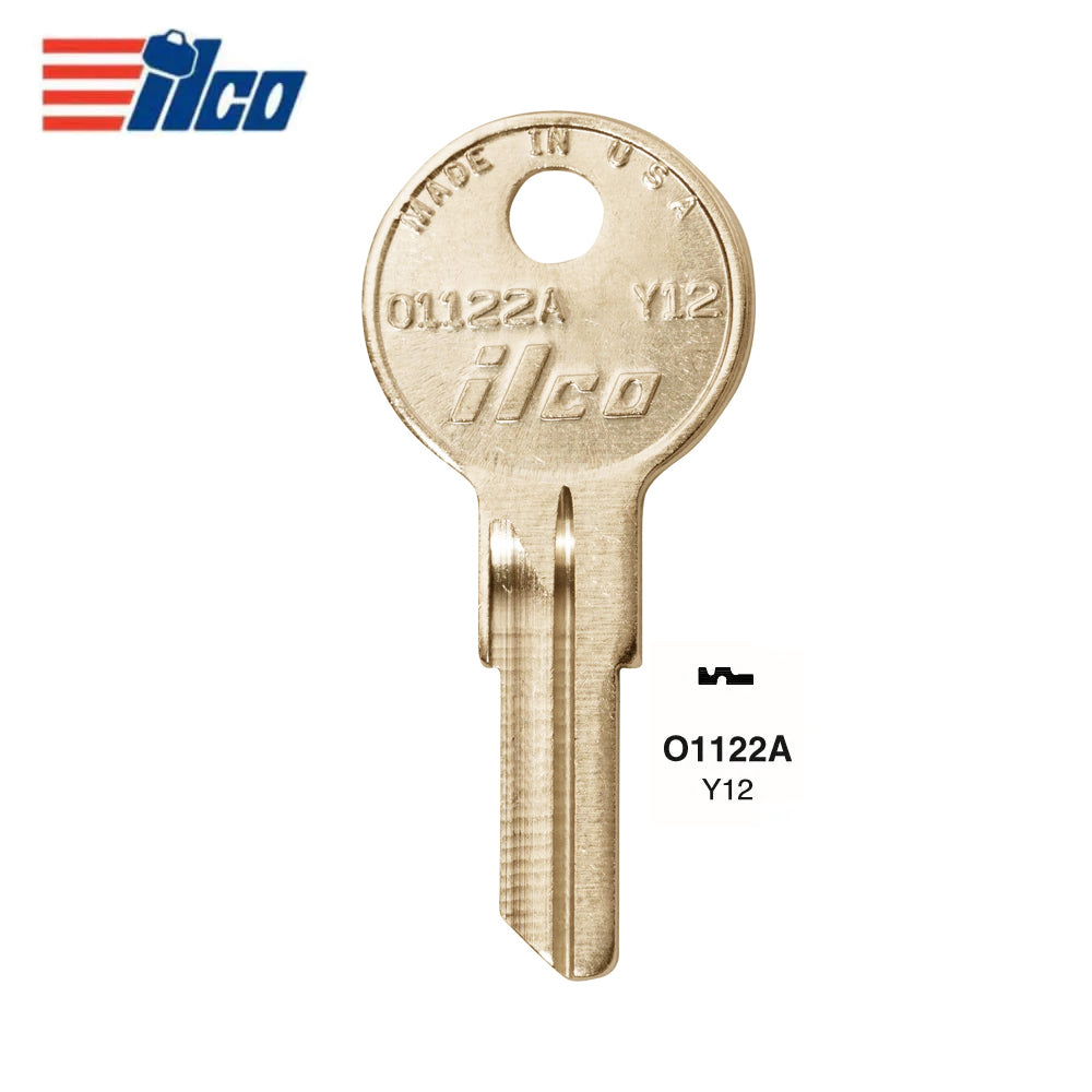 9278 Yale 5-Wafer Cabinet Key Bkank  - Brass Finish - YA-45DE  / Y12 BR (Packs of 50)