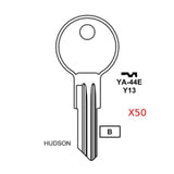 Yale 5-Wafer Cabinet Key Blank - Brass - Y13 BR / YA-44E (50 Pack)