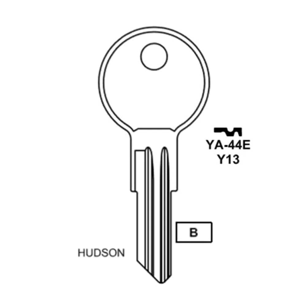 Yale 5-Wafer Cabinet Key Blank - Brass - Y13 BR / YA-44E