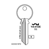 999 5-Pin Yale Key Blank - Brass Finish - Y1 BR / YA-41DE