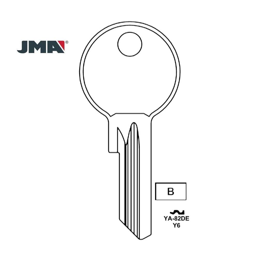 Commercial & Residencial Key Blank - Y6 / YA-82DE