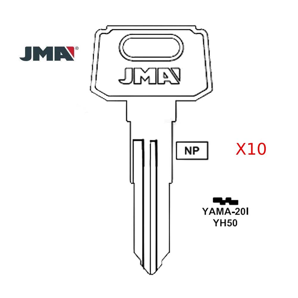 Yamaha Motorcycle Key Blank - YH50 / YAMA-20I (Packs of 10)