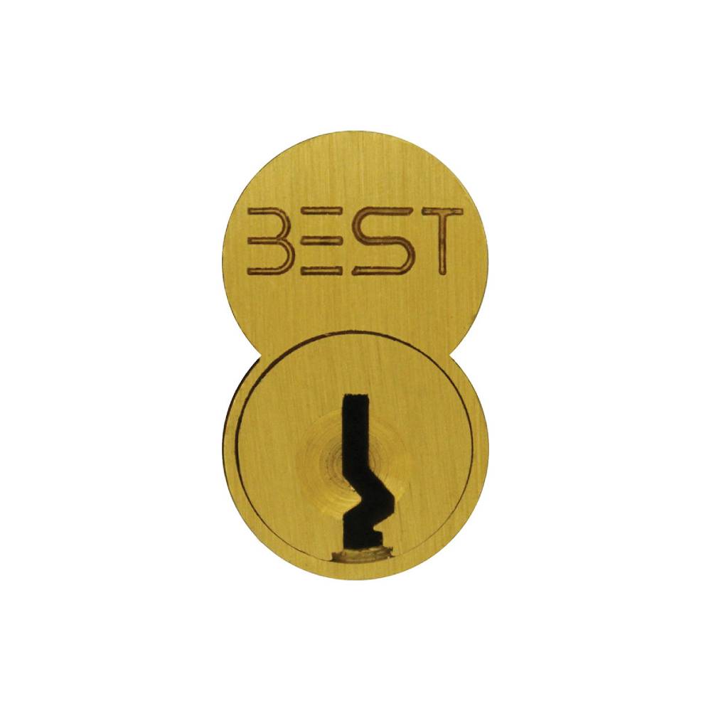 BEST - 1C6G1606 - Standard 6 Pin G Keyway - 606 (Satin Brass Finish)