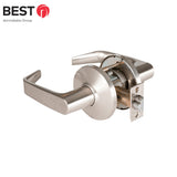 BEST - 9K30N15DS3 - Passage Cylindrical Lock with 15 Lever and S3 4-7/8  ANSI Strike - D Rose - Grade 1 - Satin Nickel