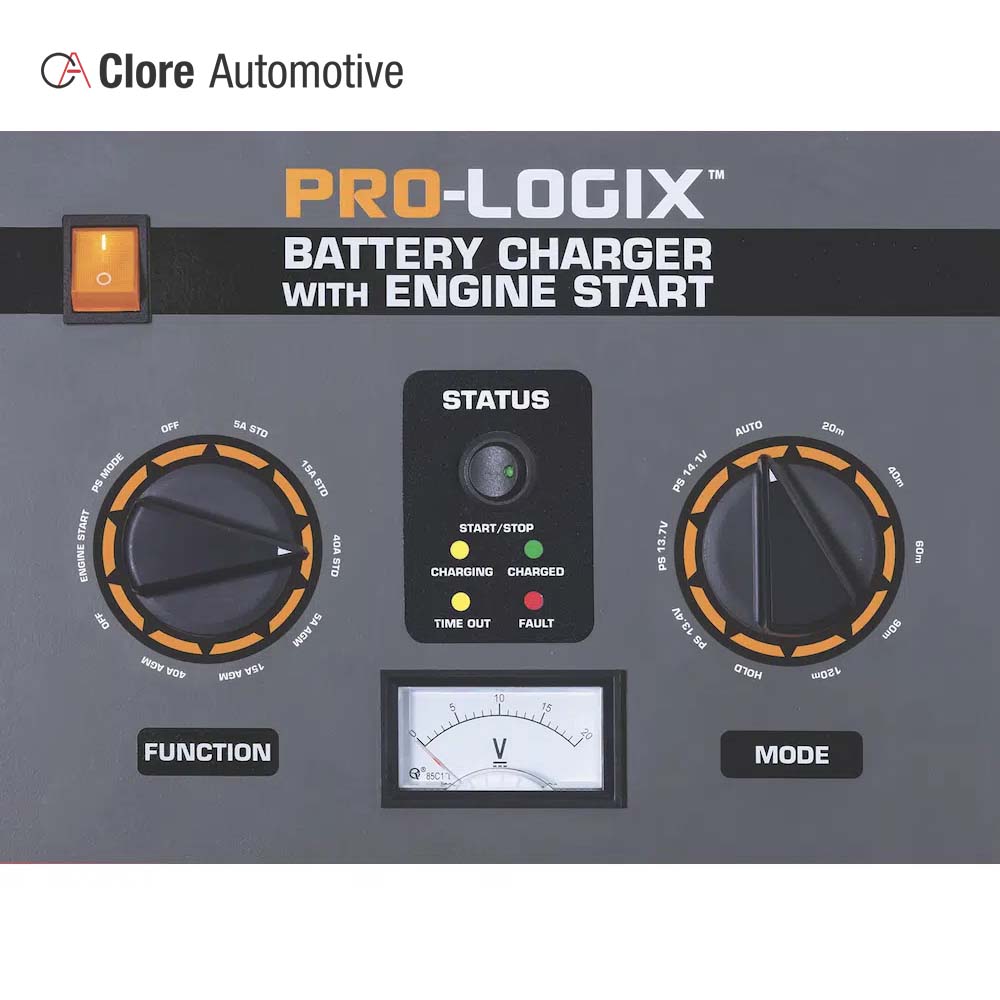 Clore Automotive PL3740 Solar 40/15/5/225A 12V Intelligent Wheel Charger with Engine Start