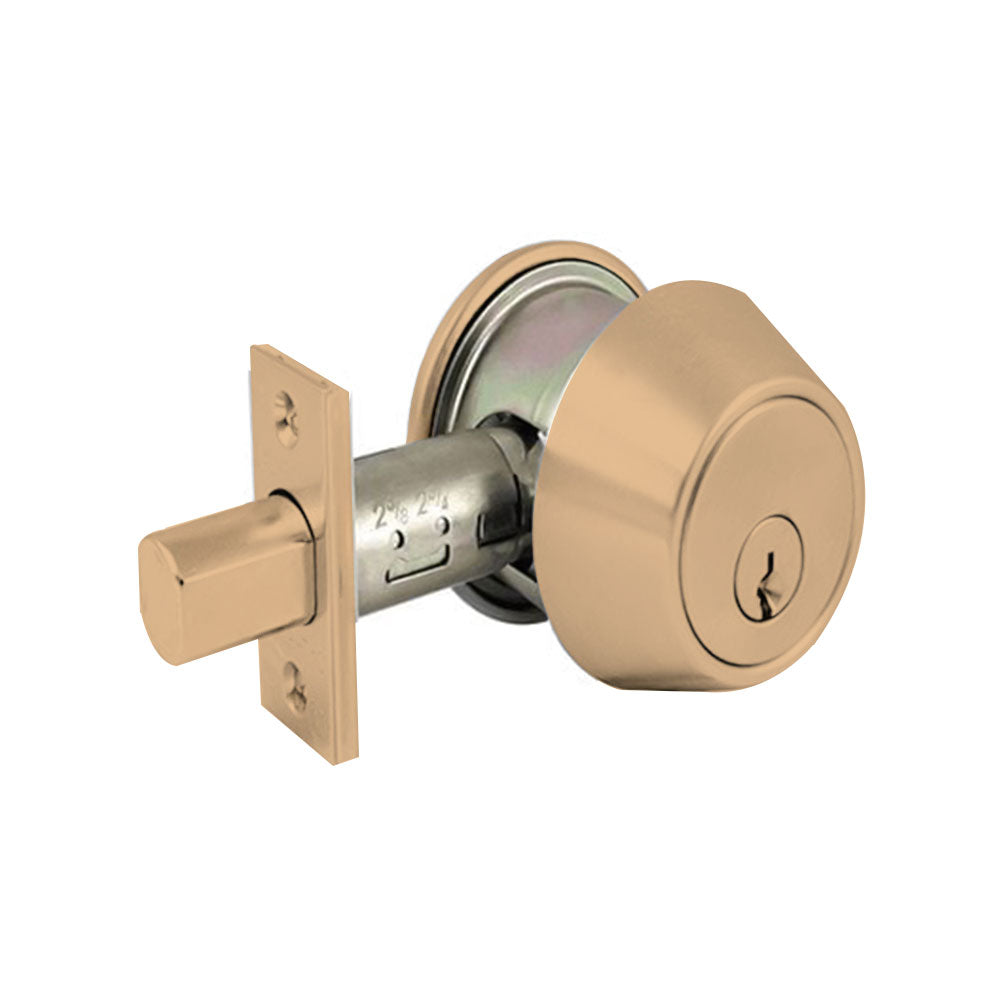 Cal-Royal - ULT360 - Heavy duty Single Cylinder Deadbolt - E0152 ANSI Function - UL listed  - Grade 2