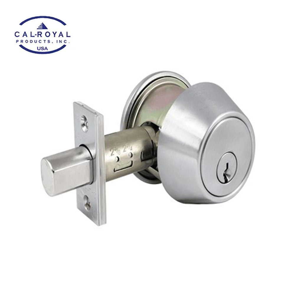 Cal-Royal - ULT360 - Heavy duty Single Cylinder Deadbolt - E0152 ANSI Function - UL listed  - Grade 2