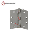 Command Access - ETH-BB99 - Energy Transfer Hinge - 5 Knuckle Heavy Weight - Brass Base Material - USP (Prime Coated-600)