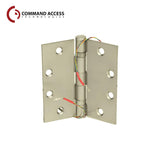 Command Access - ETH-BB79 - Energy Transfer Hinge - 5 Knuckle Standard Weight - Steel Base Material - US3 (Bright Brass-605)