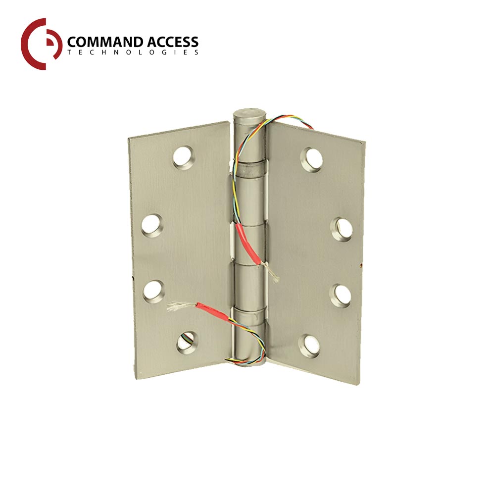 Command Access - ETH-BB99 - Energy Transfer Hinge - 5 Knuckle Heavy Weight - Brass Base Material - US3 (Bright Brass-605)