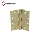 Command Access - ETH-BB79 - Energy Transfer Hinge - 5 Knuckle Standard Weight - Steel Base Material - US4 (Satin Brass-606)