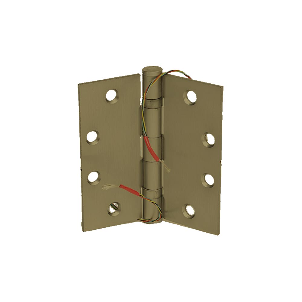 Command Access - ETH-BB79 - Energy Transfer Hinge - 5 Knuckle Standard Weight - Steel Base Material - US5 (Satin Brass Antique-609)