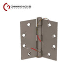 Command Access - ETH-BB91 - Energy Transfer Hinge - 5 Knuckle Standard Weight - Brass Base Material - US10B (Oil Rubbed Bronze-613)