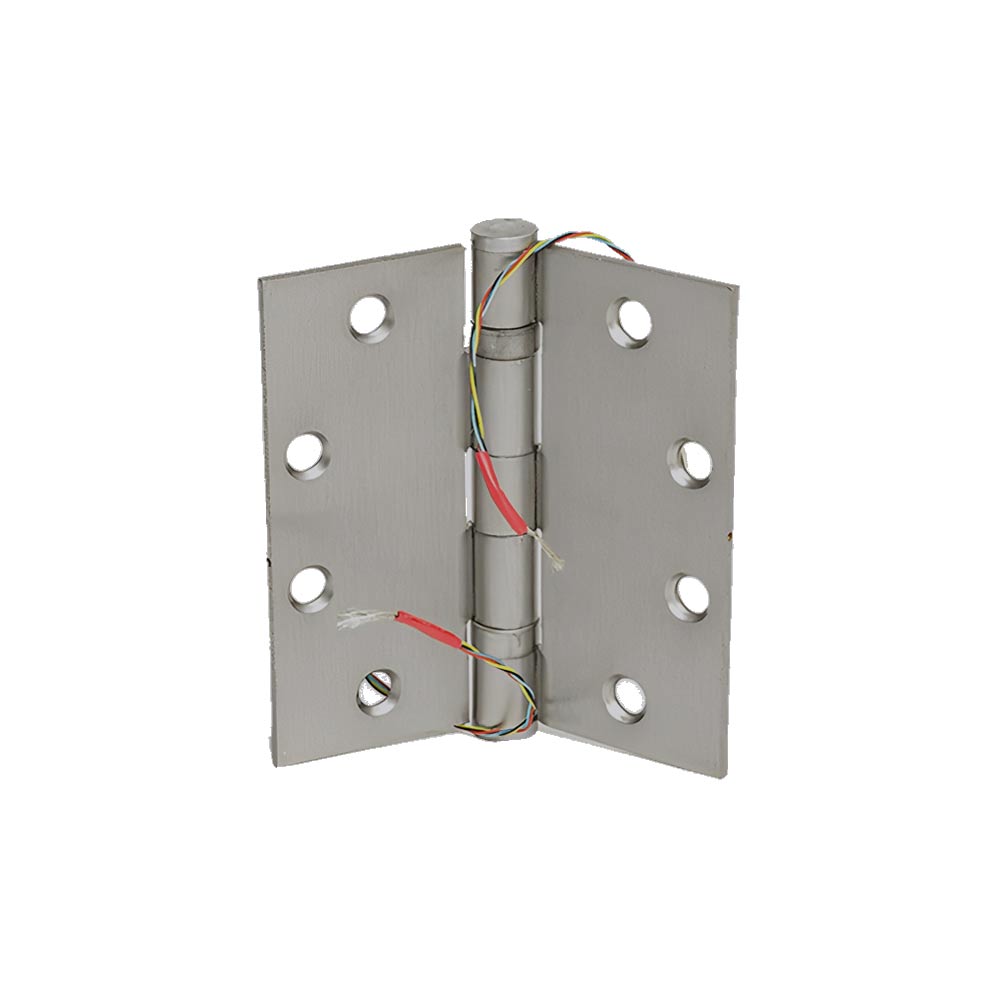 Command Access - ETH-BB99 - Energy Transfer Hinge - 5 Knuckle Heavy Weight - Brass Base Material - US15 (Satin Nickel-619)