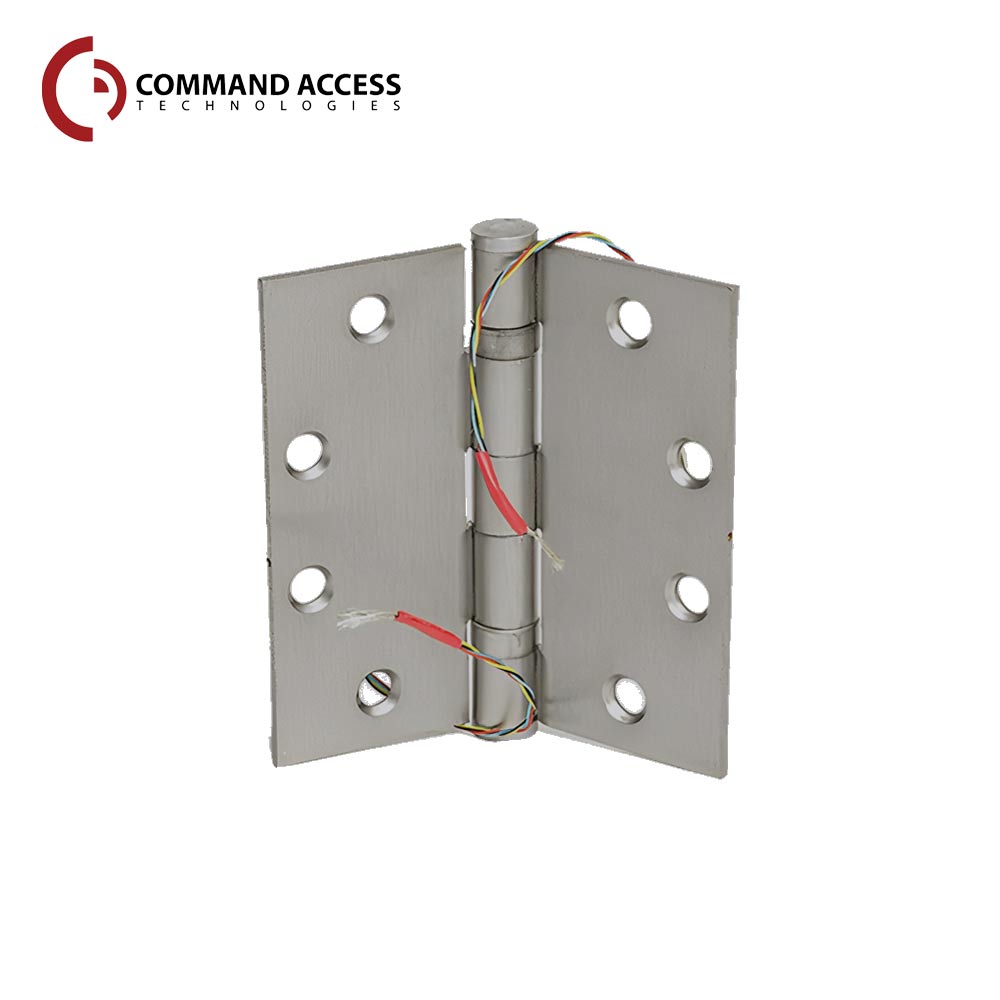 Command Access - ETH-BB79 - Energy Transfer Hinge - 5 Knuckle Standard Weight - Steel Base Material - US15 (Satin Nickel-619)