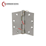 Command Access - ETH-BB91 - Energy Transfer Hinge - 5 Knuckle Standard Weight - Brass Base Material - US15 (Satin Nickel-619)