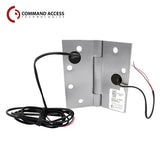 Command Access - ETH-CB85 - Energy Transfer Hinge - 3 Knuckle Heavy Weight - Brass Base Material - USP (Prime Coated-600)