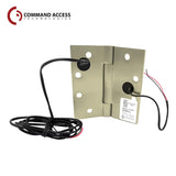 Command Access - ETH-CB70 - Energy Transfer Hinge - 3 Knuckle Standard Weight - Steel Base Material - US4 (Satin Brass-606)