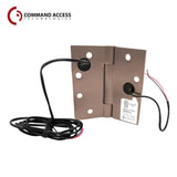 Command Access - ETH-CB70 - Energy Transfer Hinge - 3 Knuckle Standard Weight - Steel Base Material - US10 (Satin Bronze-612)