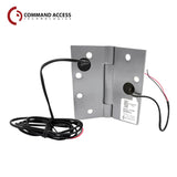 Command Access - ETH-CB70 - Energy Transfer Hinge - 3 Knuckle Standard Weight - Steel Base Material - US15 (Satin Nickel-619)