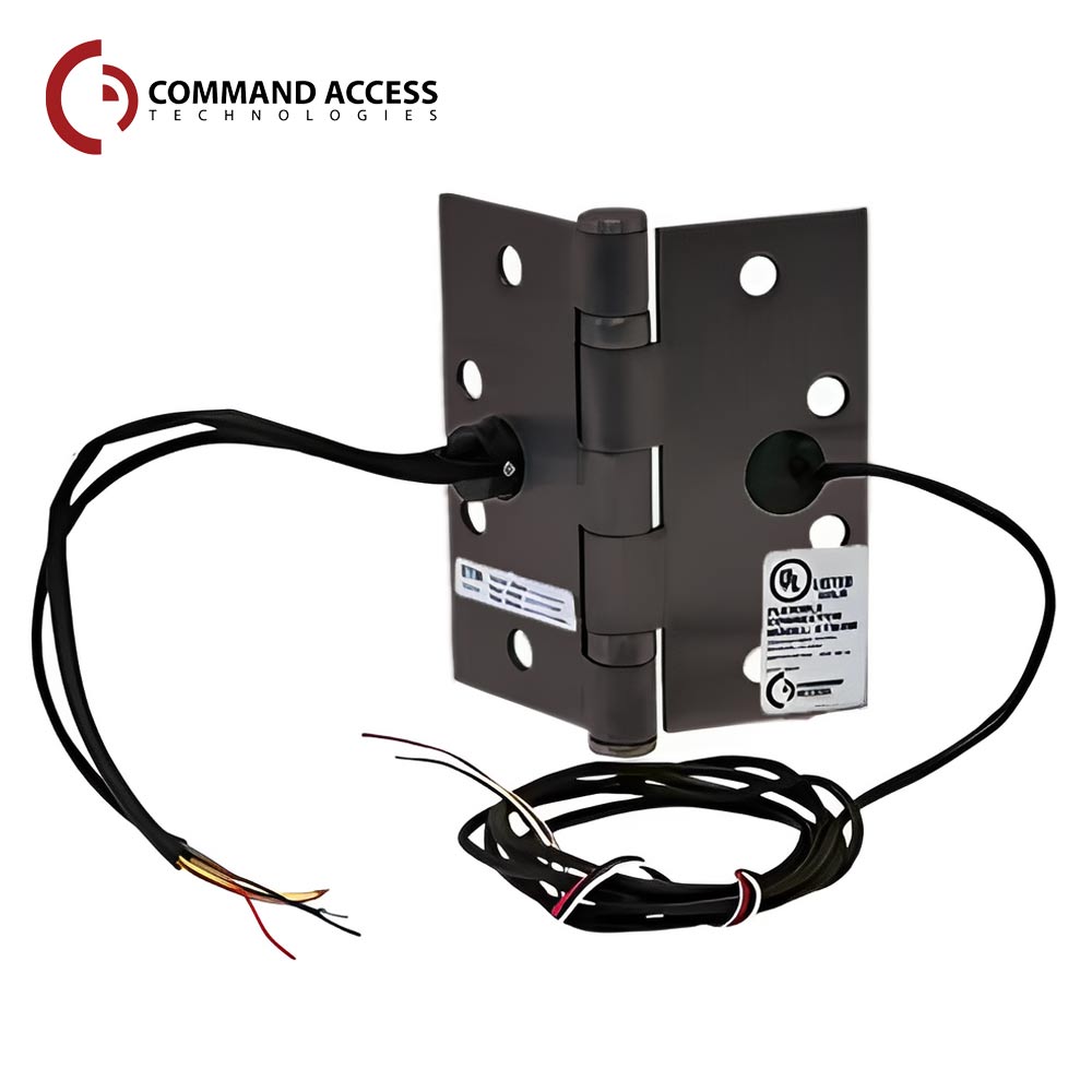 Command Access - ETM-BB79 - Energy Transfer Monitor Hinge - 5 Knuckle Standard Weight - Steel Base Material - US10B (Oil Rubbed Bronze-613)