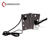 Command Access - ETM-CB70 - Energy Transfer Monitor Hinge - 3 Knuckle Standard Weight - Steel Base Material - US10B (Oil Rubbed Bronze-613)