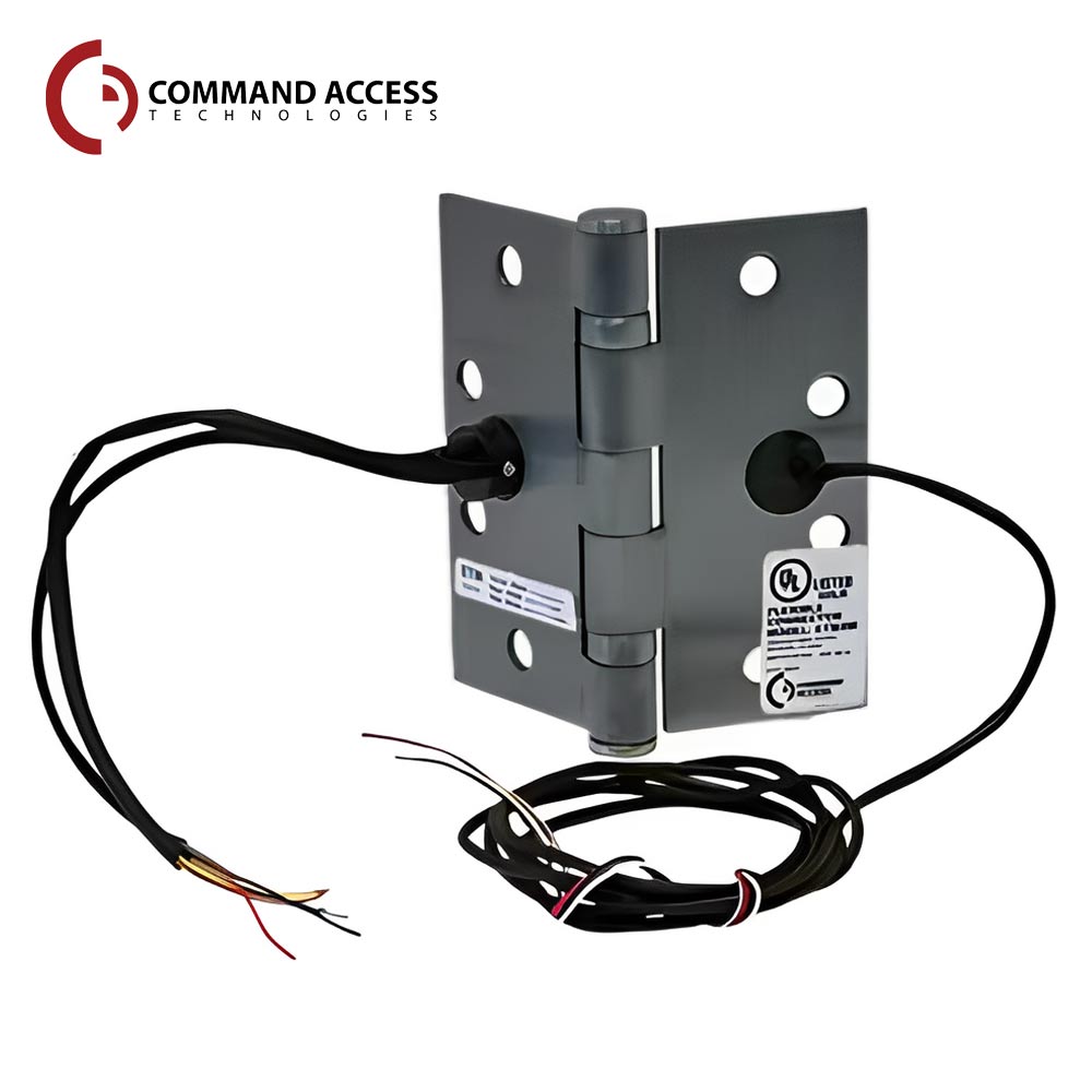 Command Access - ETM-BB79 - Energy Transfer Monitor Hinge - 5 Knuckle Standard Weight - Steel Base Material - US15 (Satin Nickel-619)