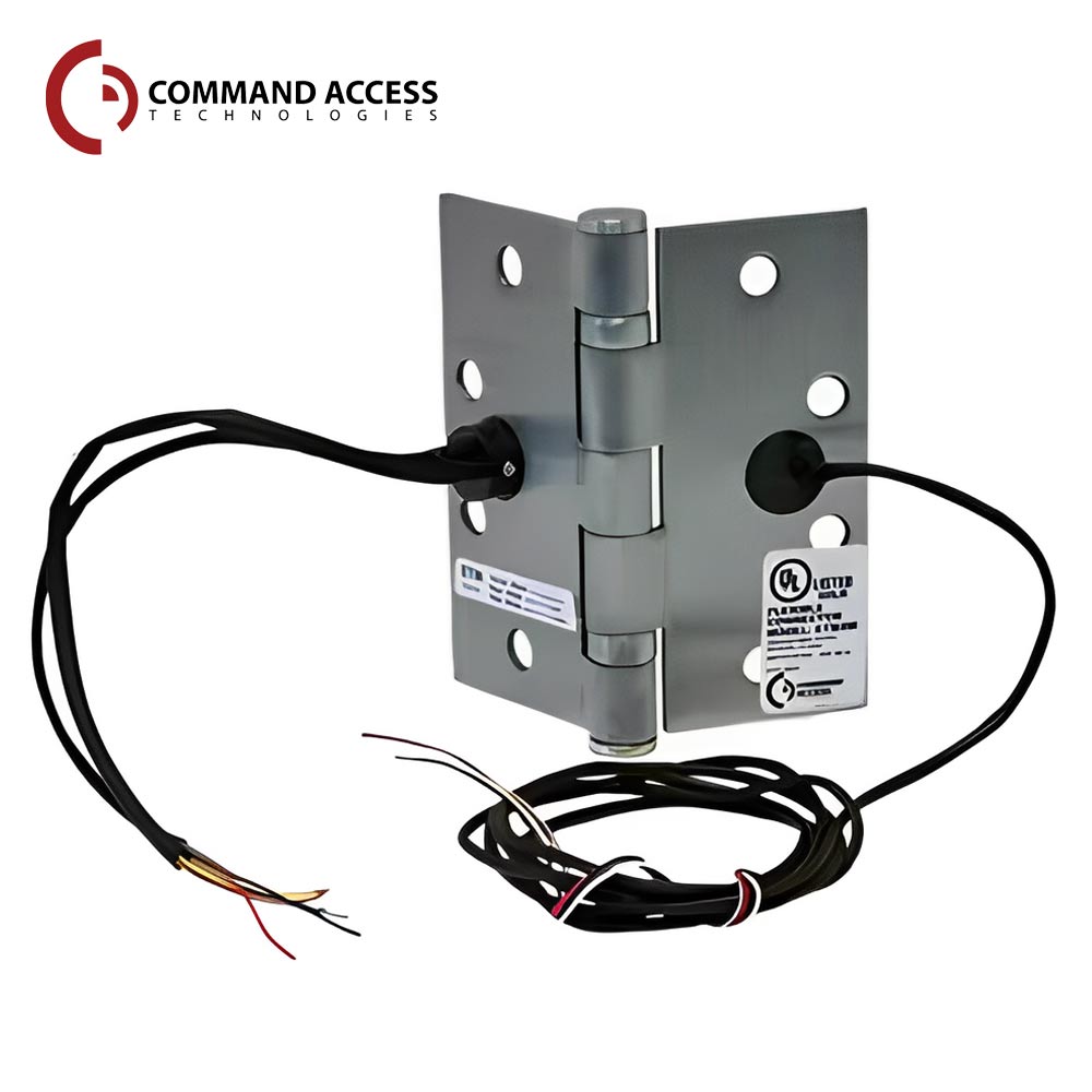 Command Access - ETM-BB79 - Energy Transfer Monitor Hinge - 5 Knuckle Standard Weight - Steel Base Material - US26 (Bright Chrome-625)