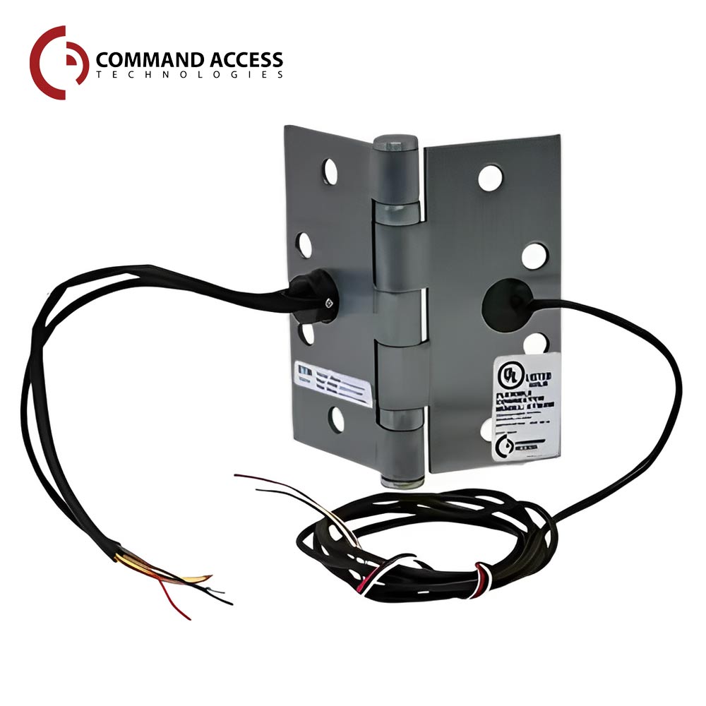 Command Access - ETM-BB79 - Energy Transfer Monitor Hinge - 5 Knuckle Standard Weight - Steel Base Material - US26D (Satin Chrome-626)