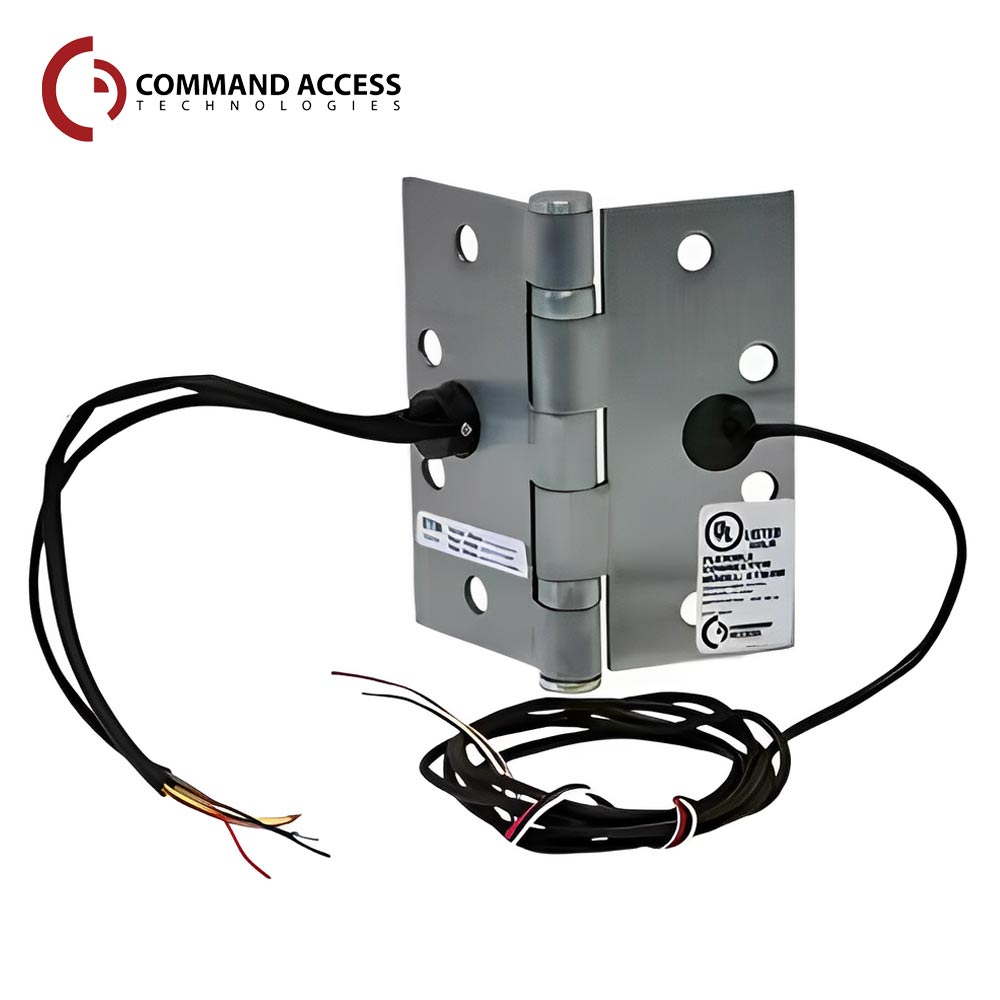 Command Access - ETM-BB91 - Energy Transfer Monitor Hinge - 5 Knuckle Standard Weight - Stainless Steel Base Material - Polished Stainless-629