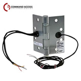 Command Access - ETM-BB91 - Energy Transfer Monitor Hinge - 5 Knuckle Standard Weight - Stainless Steel Base Material - Polished Stainless-629