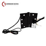 Command Access - ETM-CB75 - Energy Transfer Monitor Hinge - 3 Knuckle Heavy Weight - Steel Base Material - L1 (Black-693)