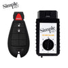 Simple Key 3 Button Remote with Panic, 4 Button Remote Start Button Pad CDFO-E3Z0SK and EZ Installer Programmer