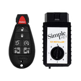 Simple Key 7 Button Fobik with Sliding Doors, Hatch, Remote Start & 5 Button Trunk/Remote Start Button Pad CDFO-E7RHZ0SK and EZ Installer Programmer