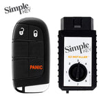 Simple Key 3 Button Remote with Panic CDSK-E3Z0SK and EZ Installer Programmer