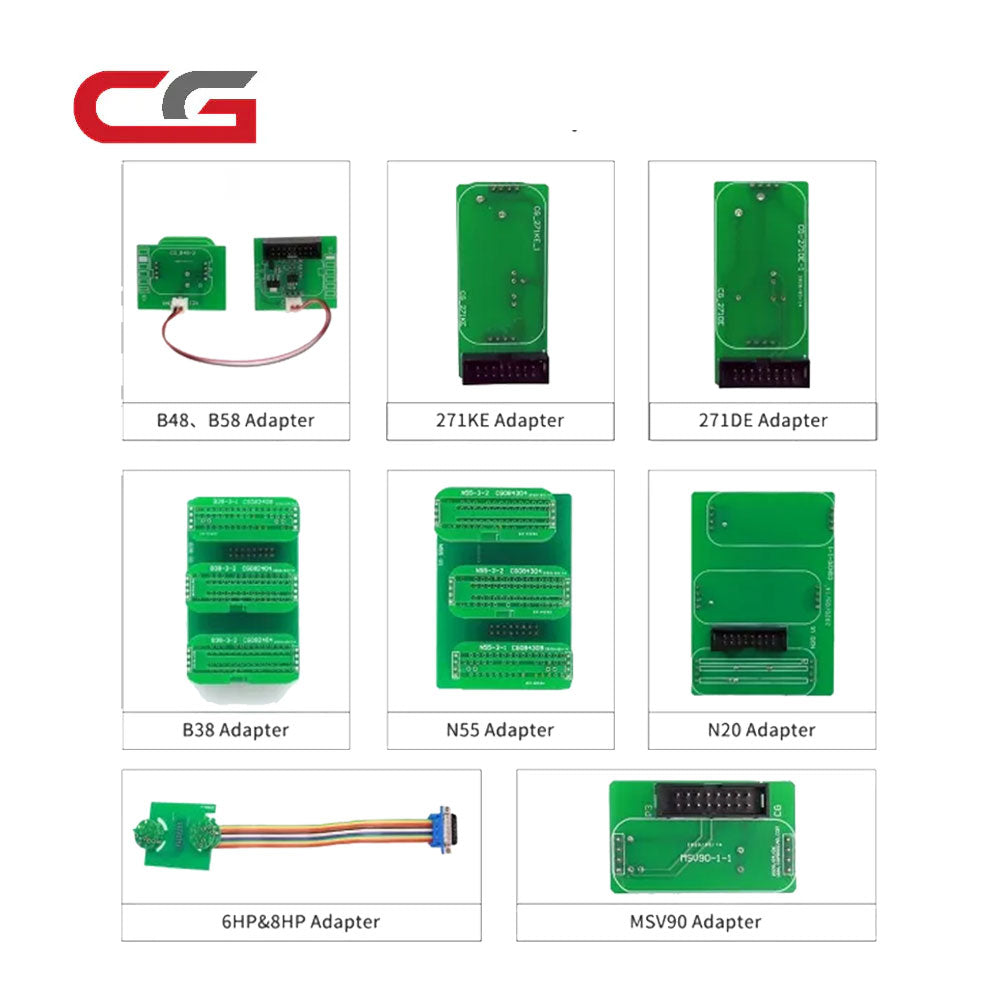 CGDI FC200/AT200 DME-EGS Adapters Set Including 6HP and 8HP / MSV90 / N55 / N20 / B48/ B58/ B38