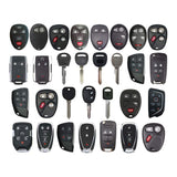 AKS KEYS Aftermarket Starter Pack with 30 Chevrolet Remotes, Shells, Key Blanks and Transponder Keys