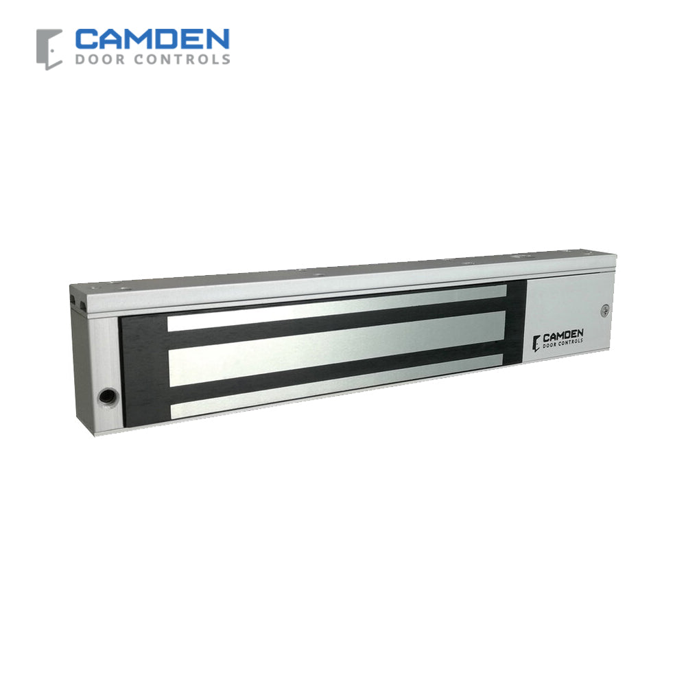 Camden CX-91S-06TDS Single Door Surface Mount Magnetic Lock with 5-25 Second Adjustable Timer - Lock Sensor/Relay and LED - 600 lb - 12/24 VDC