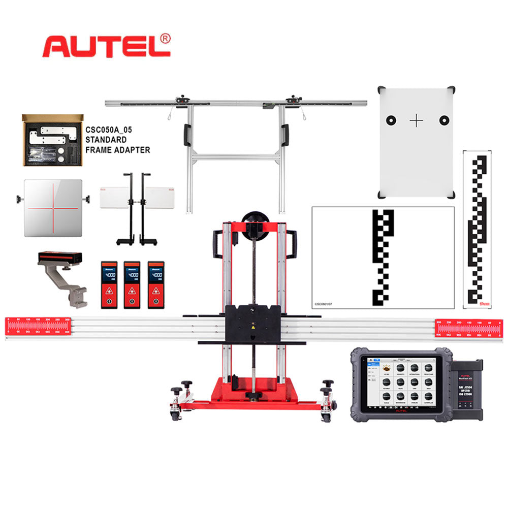 Autel CVALDW20T ADAS LDW Standard Calibration Package with MS909CV Programming Device for Commercial Vehicles