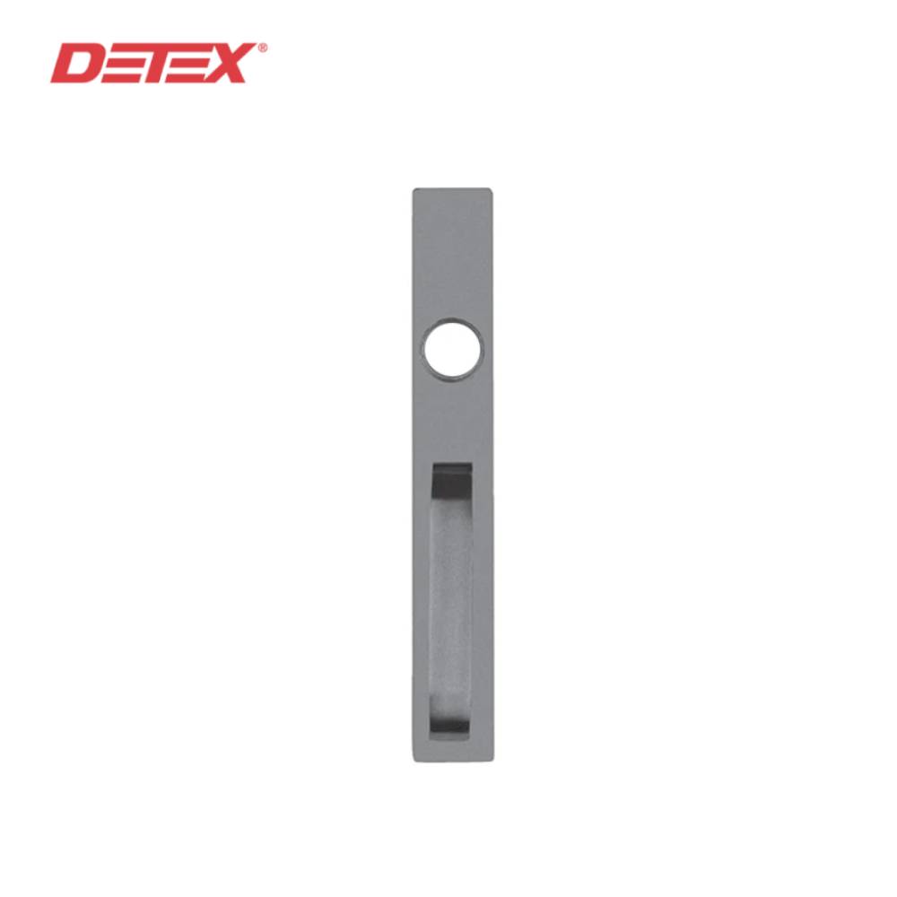 Detex - 03AN-689 - AN Straight Pull Trim with Cylinder Hole - for Value Series Devices - Aluminum Painted