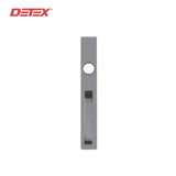 Detex - 03AN-689 - AN Straight Pull Trim with Cylinder Hole - for Value Series Devices - Aluminum Painted