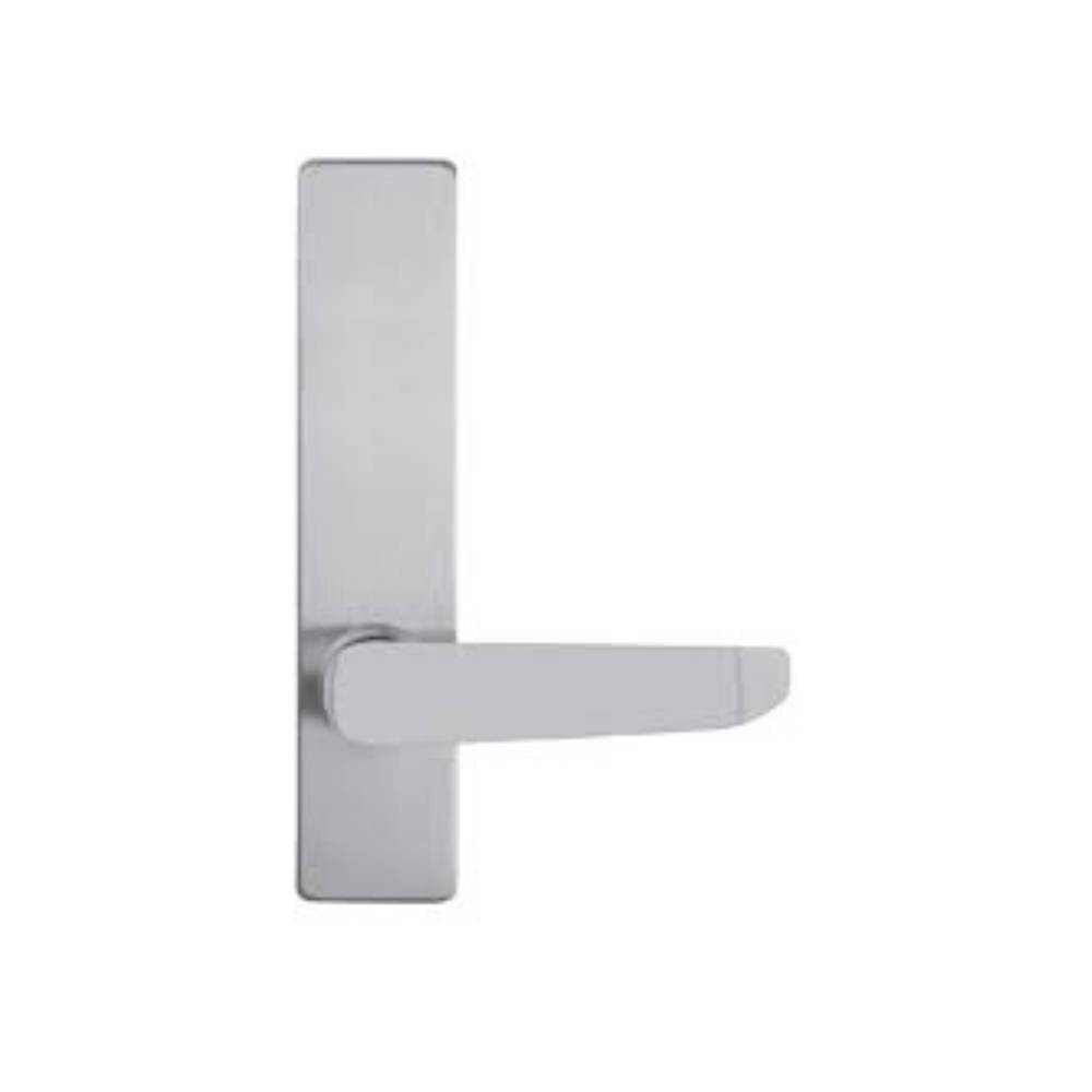 Detex - 14BN - BN Lever Trim with Blank Escutcheon for Value Series Devices - Aluminum Painted