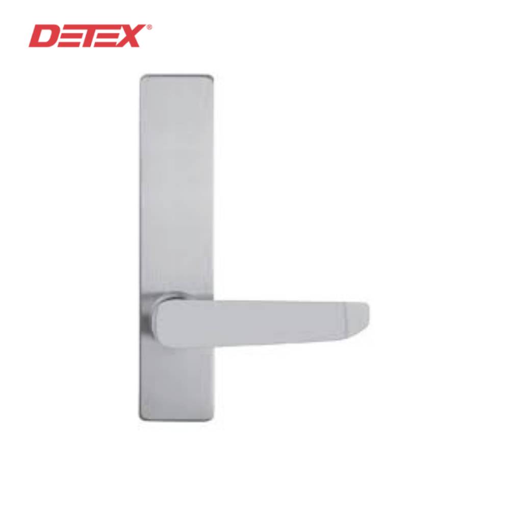 Detex - 14BN - BN Lever Trim with Blank Escutcheon for Value Series Devices - Aluminum Painted