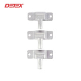 Detex - DX3 - Triple Hinge Bolts - Hinge Side Locking Dead Bolt for Supplementary Protection - Gray Finish