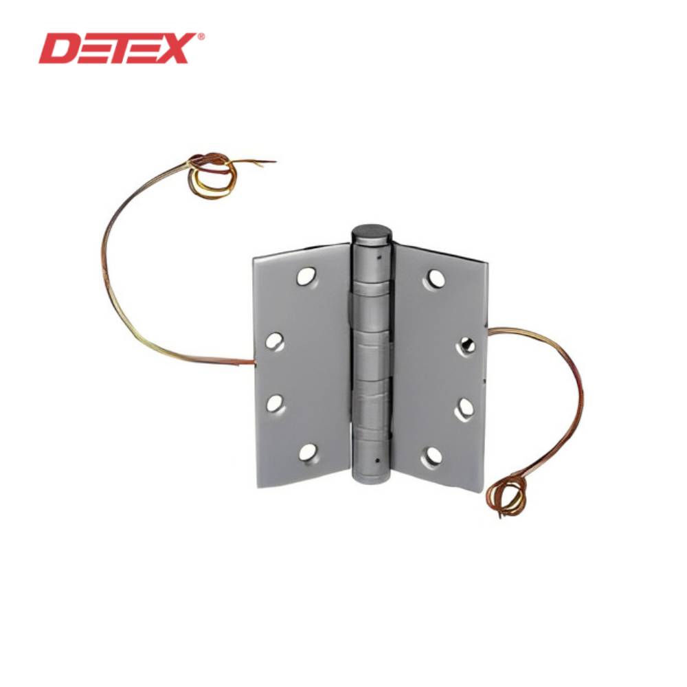 Detex - EWH8-626 - Five Knuckle Electric Hinge - 8-Wire - 4-1/2 x 4-1/2- Satin Chrome