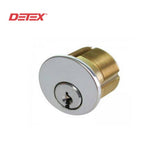 Detex - MC65 - Mortise Cylinder - 1-1/8 6-Pin Schlage C Keyway - 2 Keys - 626 (Brushed Chrome Finish)