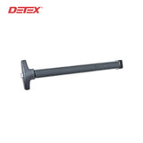 Detex - V40-HD-628-99-36 - Value Series Wide Stile Rim Exit Device - Hex Dogging - 36- Satin Aluminum Clear Anodized