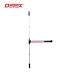 Detex - V50-EB-CD-628-96-36X84 - Value Series Wide Stile Surface Vertical Rod Exit Device - 36 Door Height - Cylinder Dogging - Satin Aluminum Clear Anodized