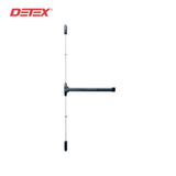 Detex - V50-HD-628-96-36x84 - Value Series Wide Stile Surface Vertical Rod Exit Device - Hex Dogging - 36- Satin Aluminum Clear Anodized