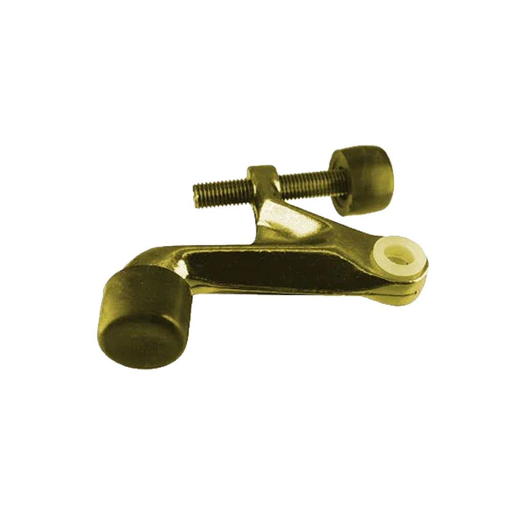 Don-Jo - 1505-605 - Hinge Pin Stop with Cast Zinc and 70 to 100 Deg. - 605 (Bright Brass Finish)